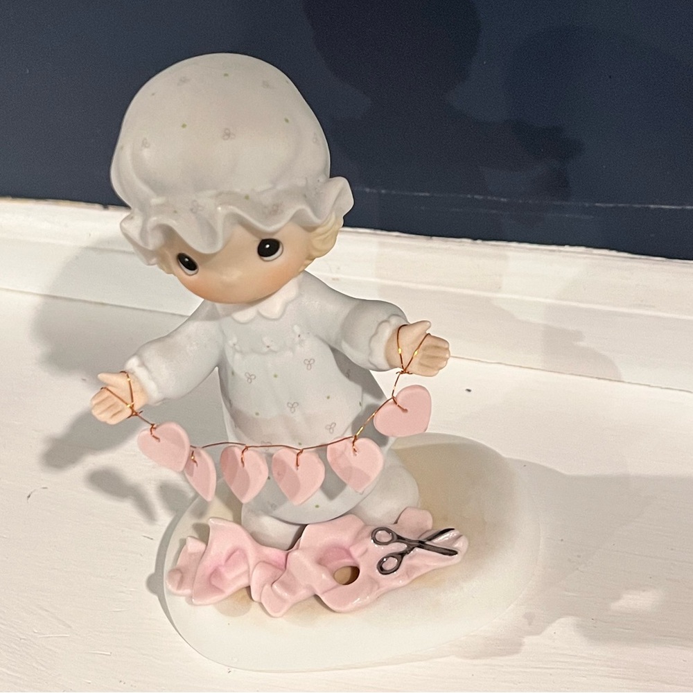 Enesco Precious Moments Figurine with Pink Hearts - Picture 3 of 5